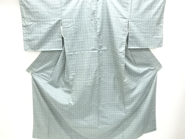 JAPANESE KIMONO / TSUMUGI / WOVEN RHOMBUS